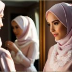 Print Jilbab Pink